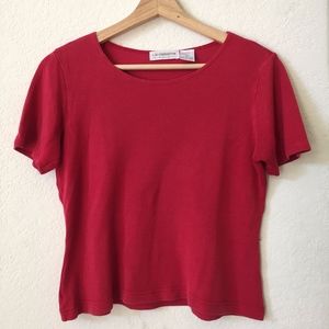 Red women's top